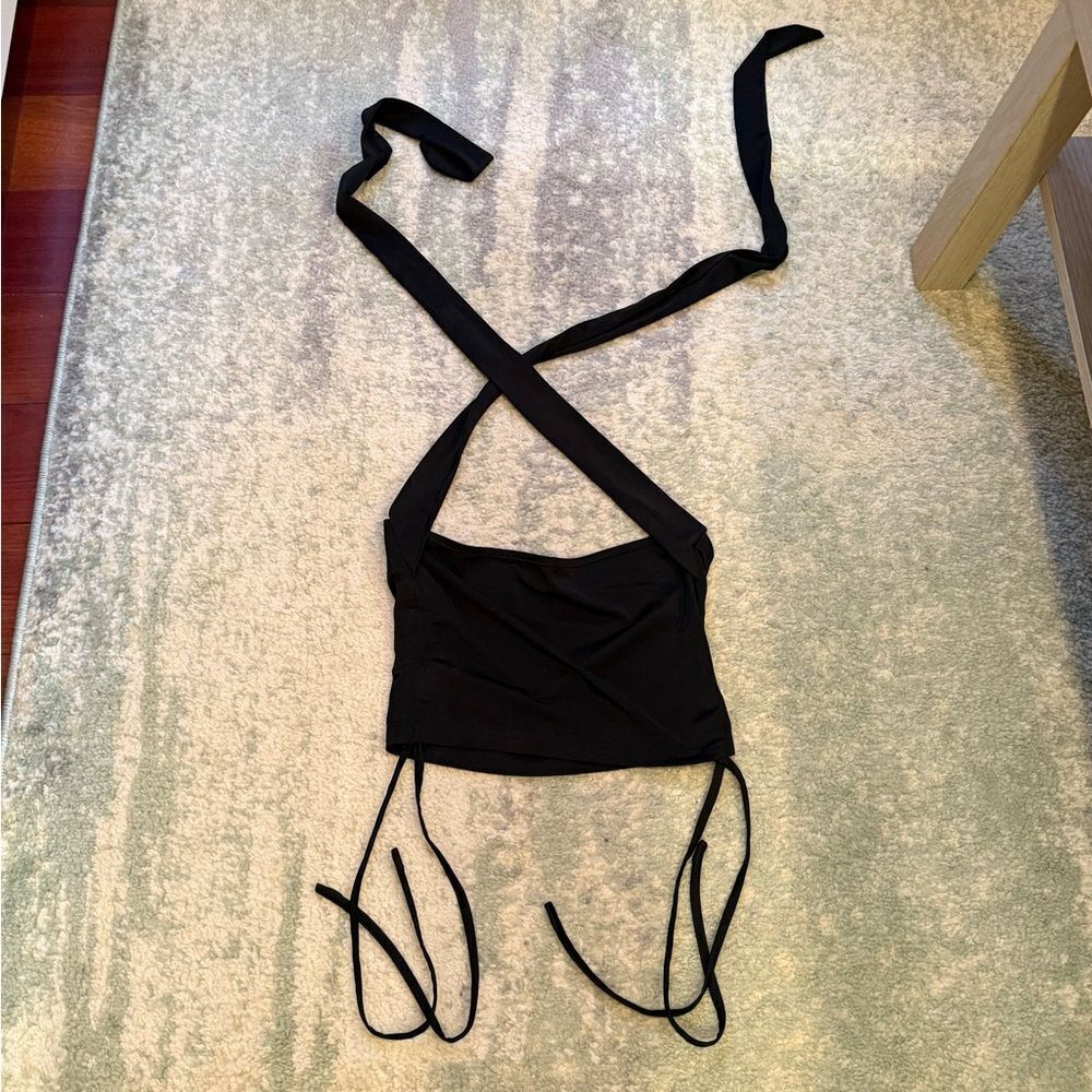 SHEIN Black Strappy Top